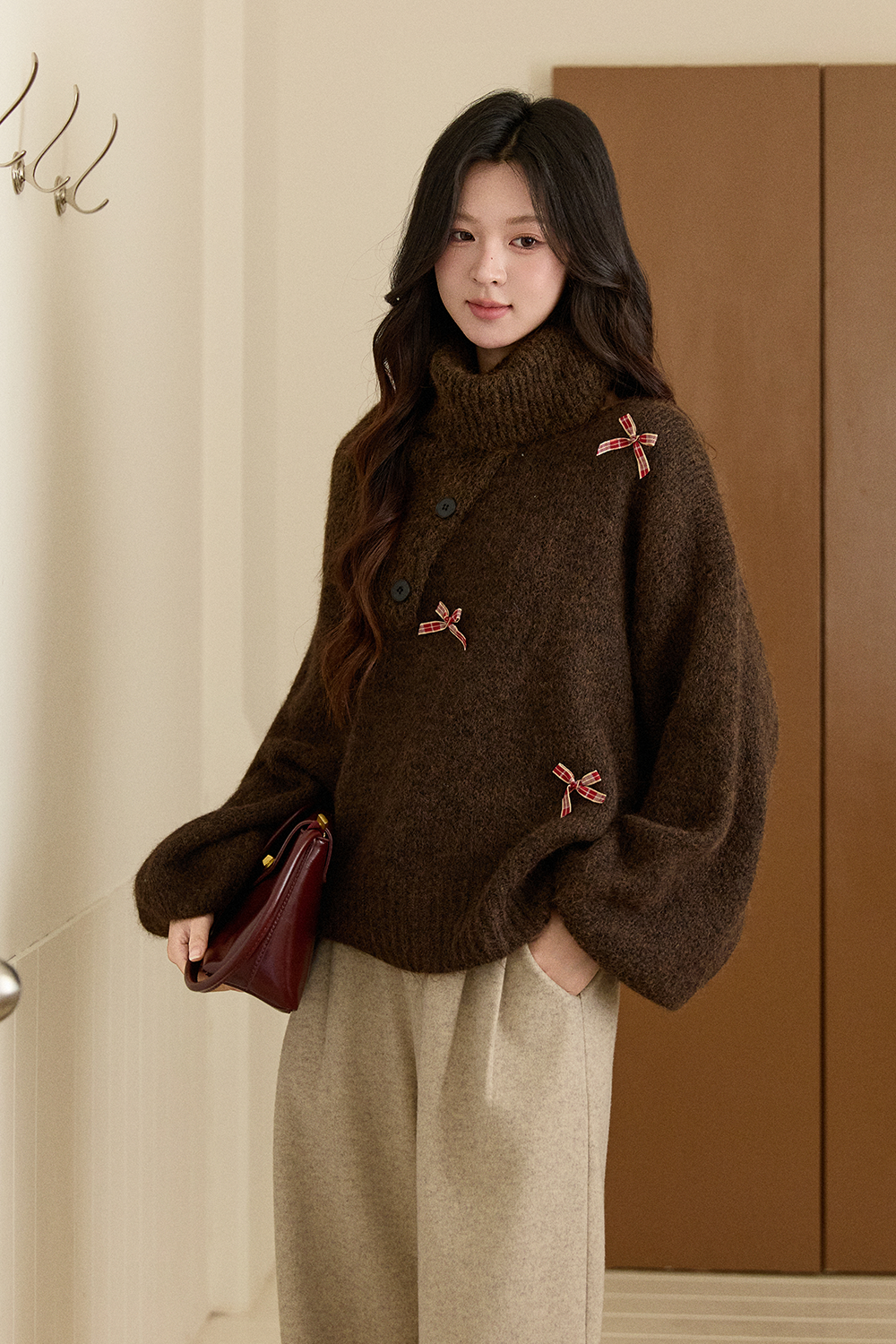 여성용 니트 셔츠