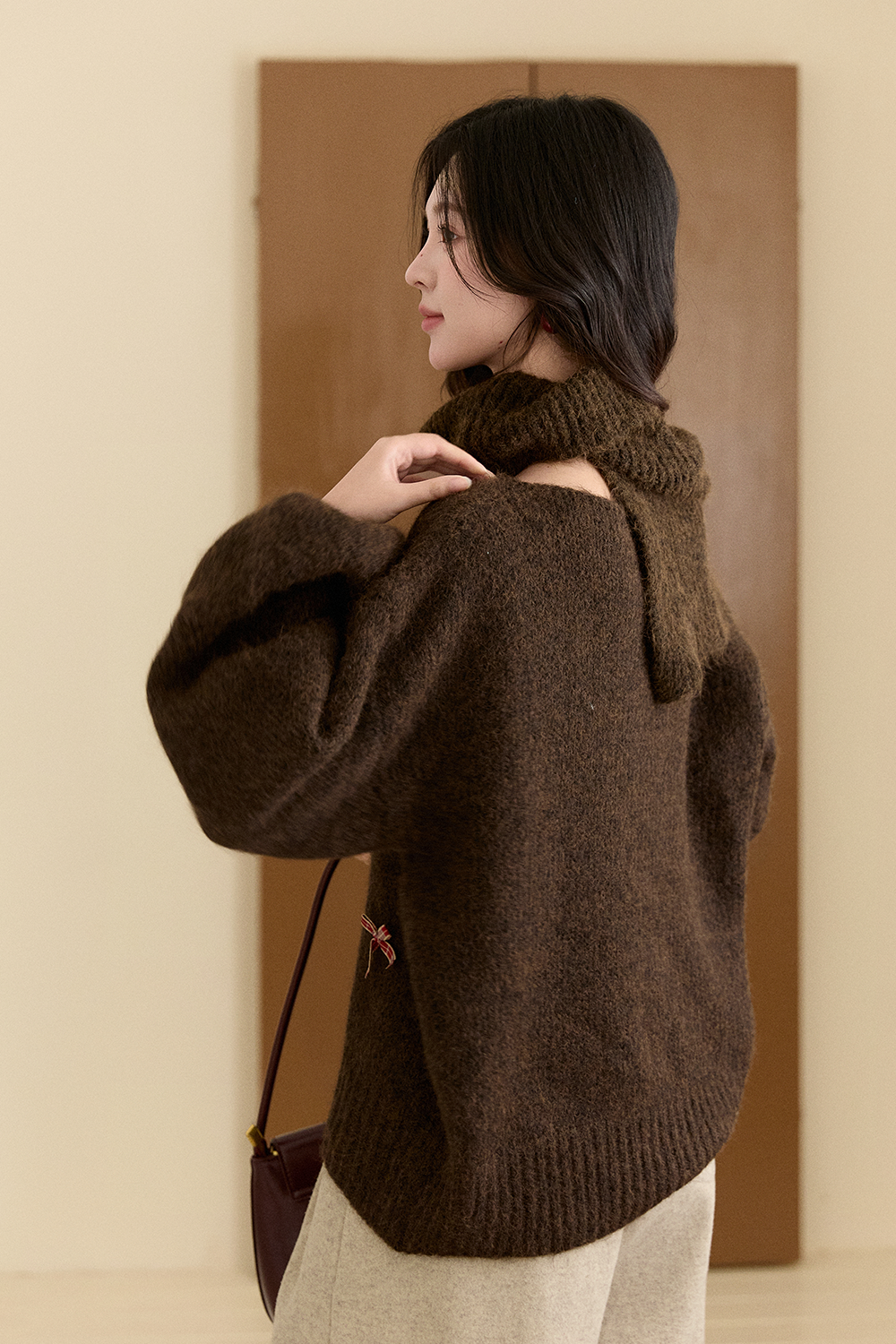 여성용 니트 셔츠