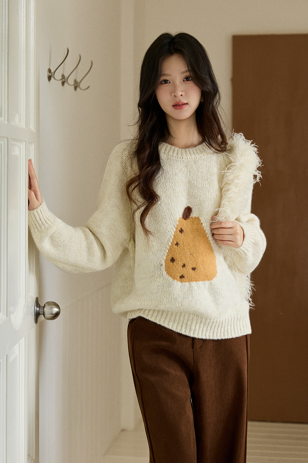 여성용 니트 셔츠