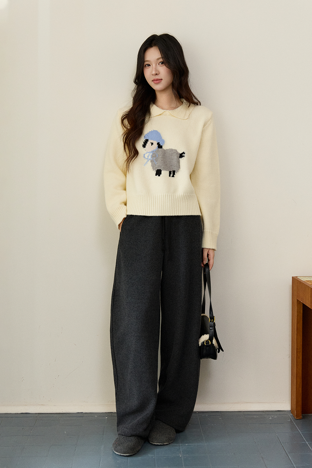 여성용 니트 셔츠