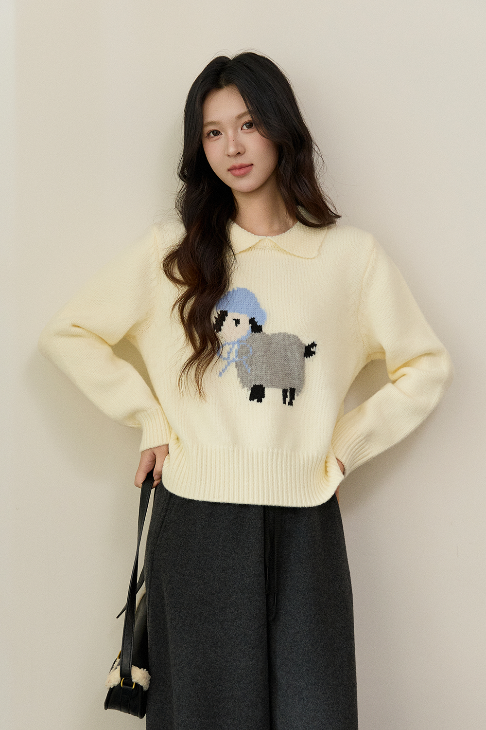 여성용 니트 셔츠