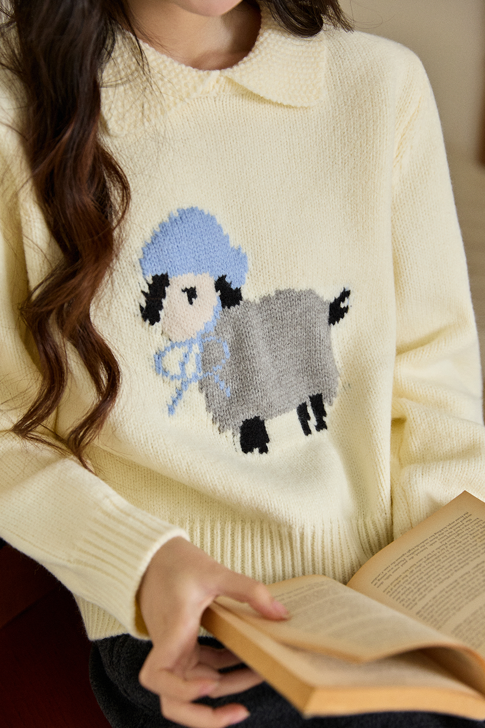 여성용 니트 셔츠