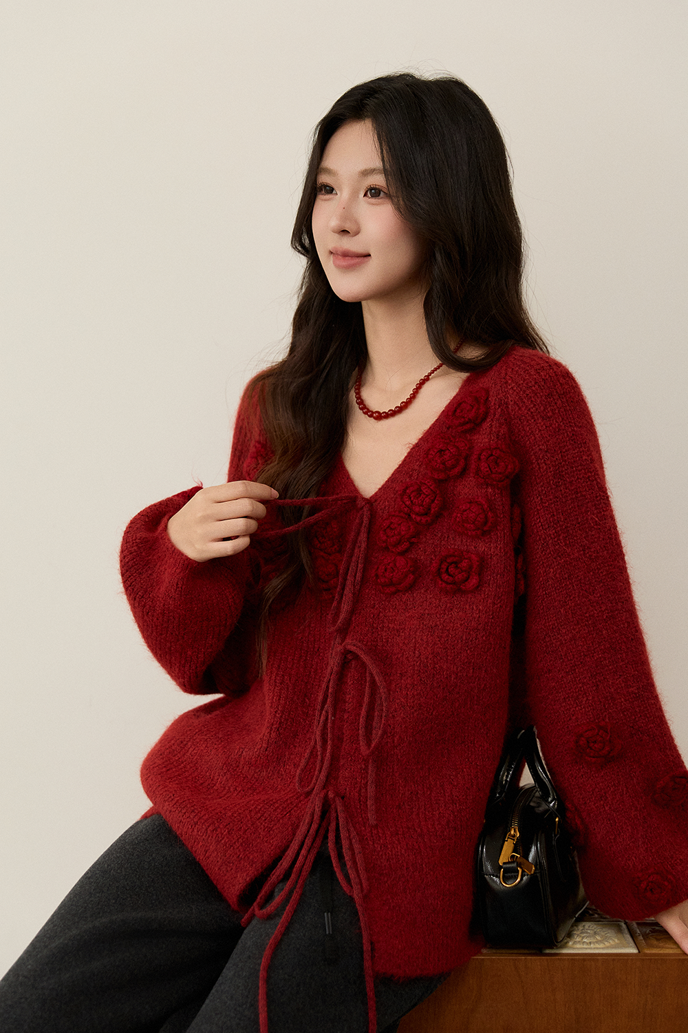 여성용 니트 셔츠