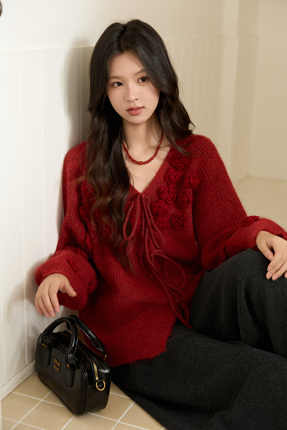 여성용 니트 셔츠