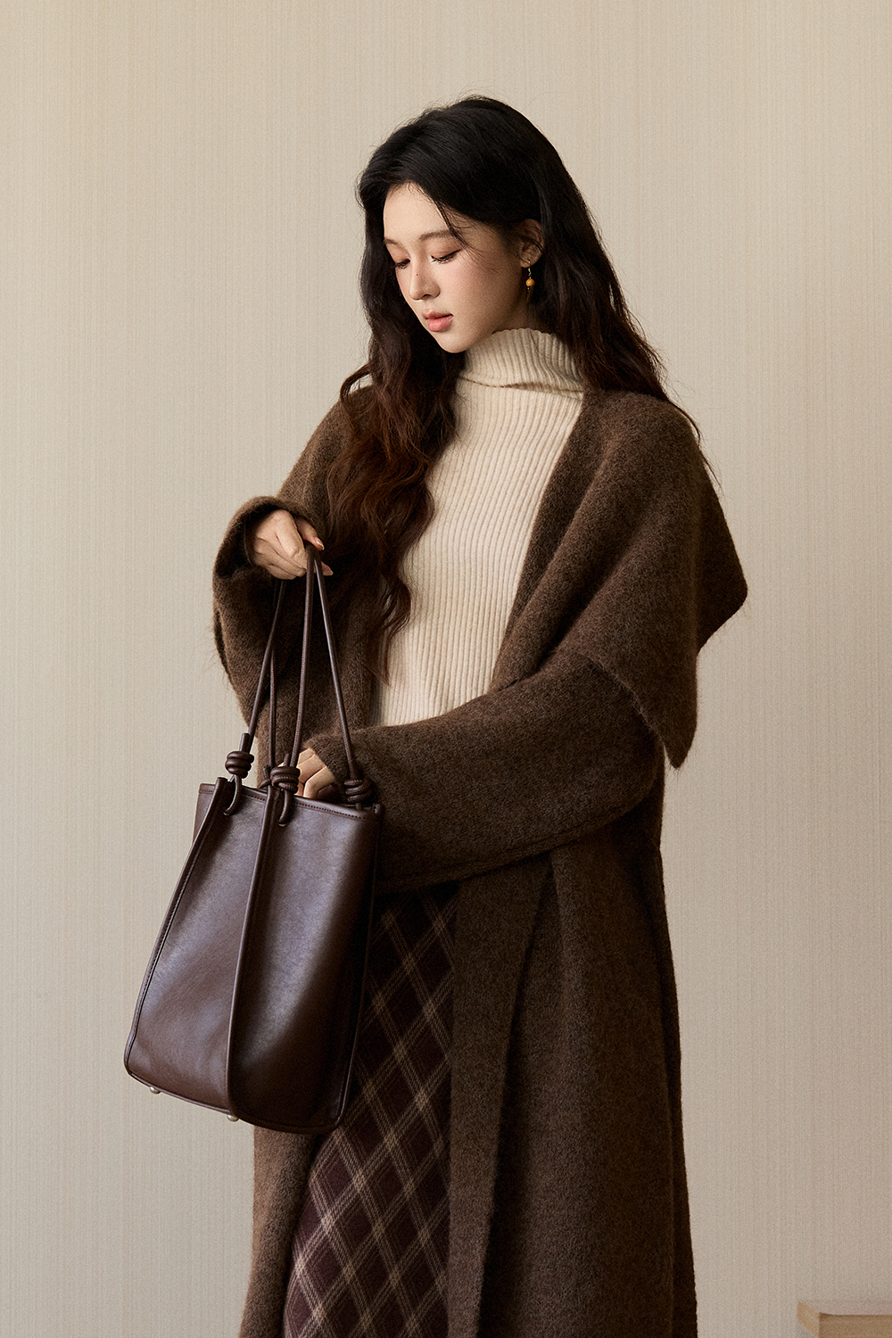 여성용 니트 코트