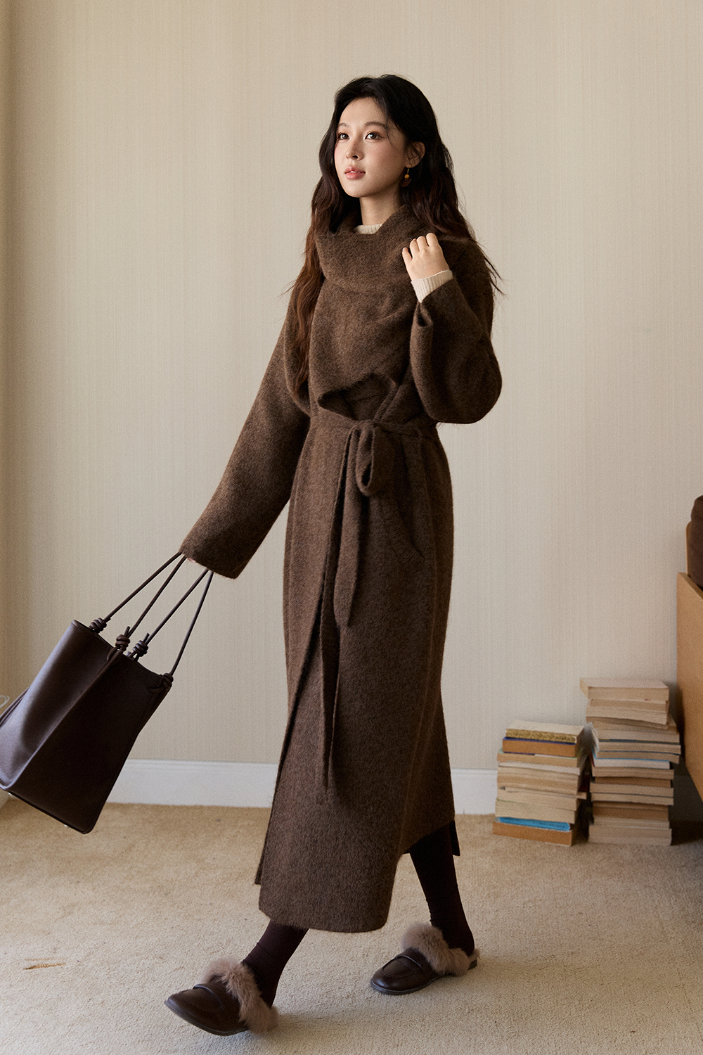 여성용 니트 코트