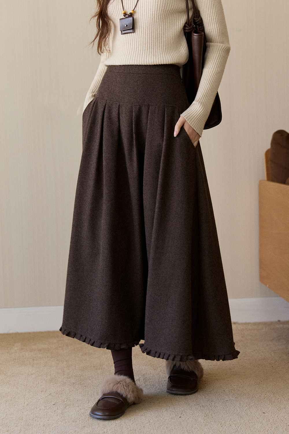 여성용 맥시 스커트