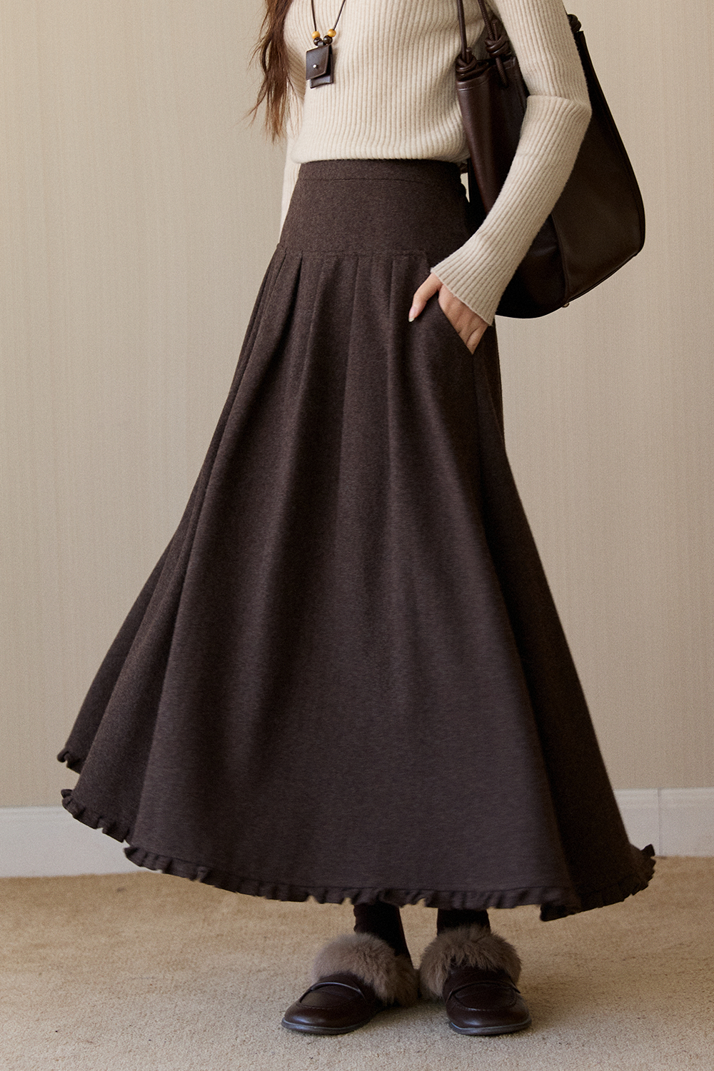 여성용 맥시 스커트