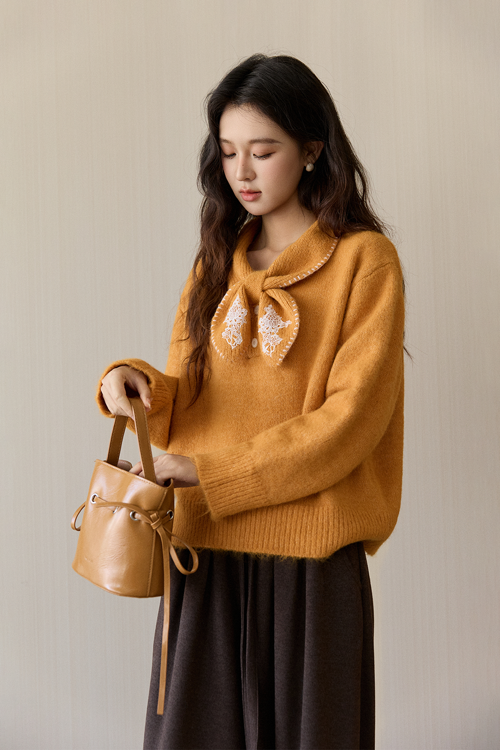 여성용 니트 셔츠