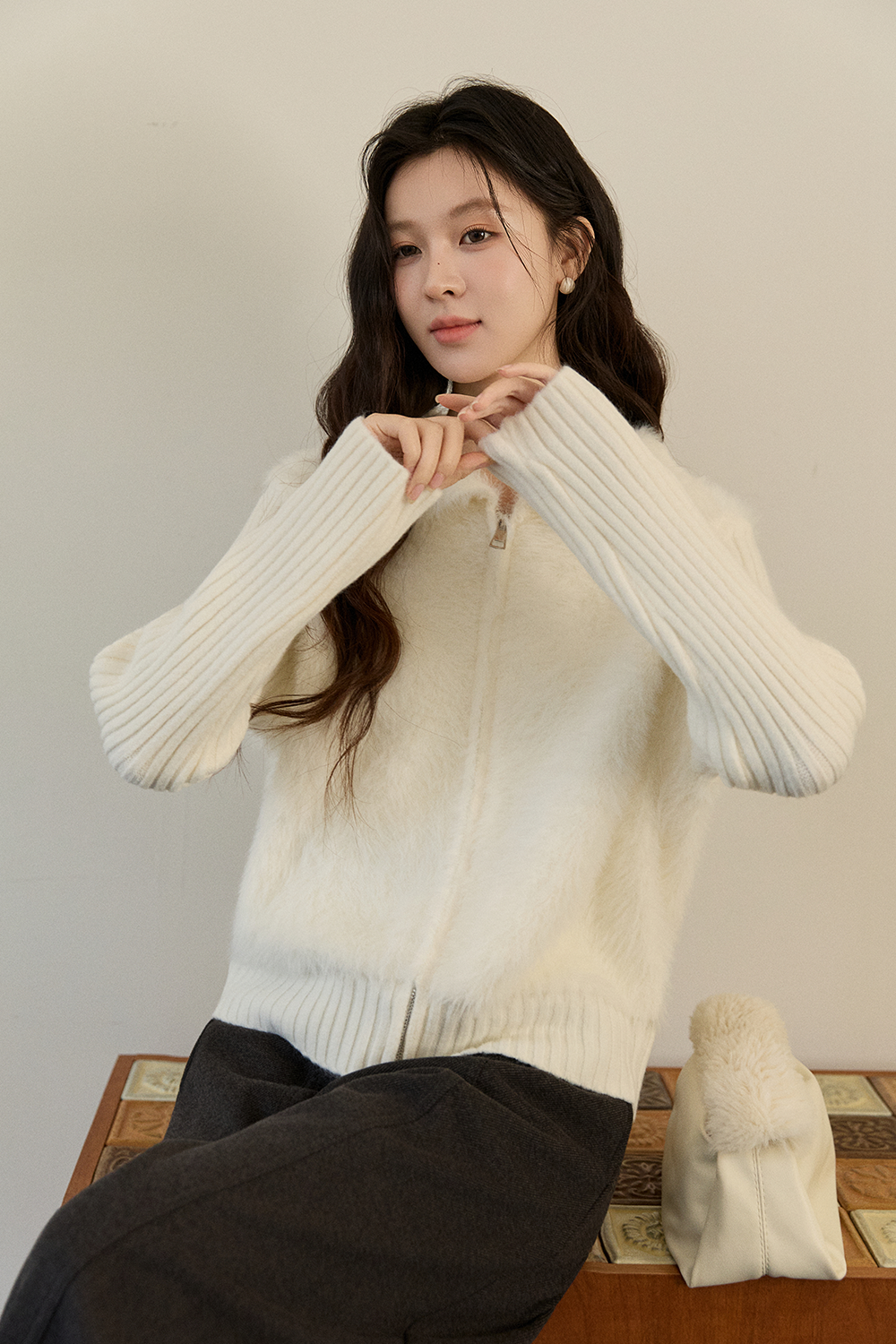 여성용 니트 셔츠