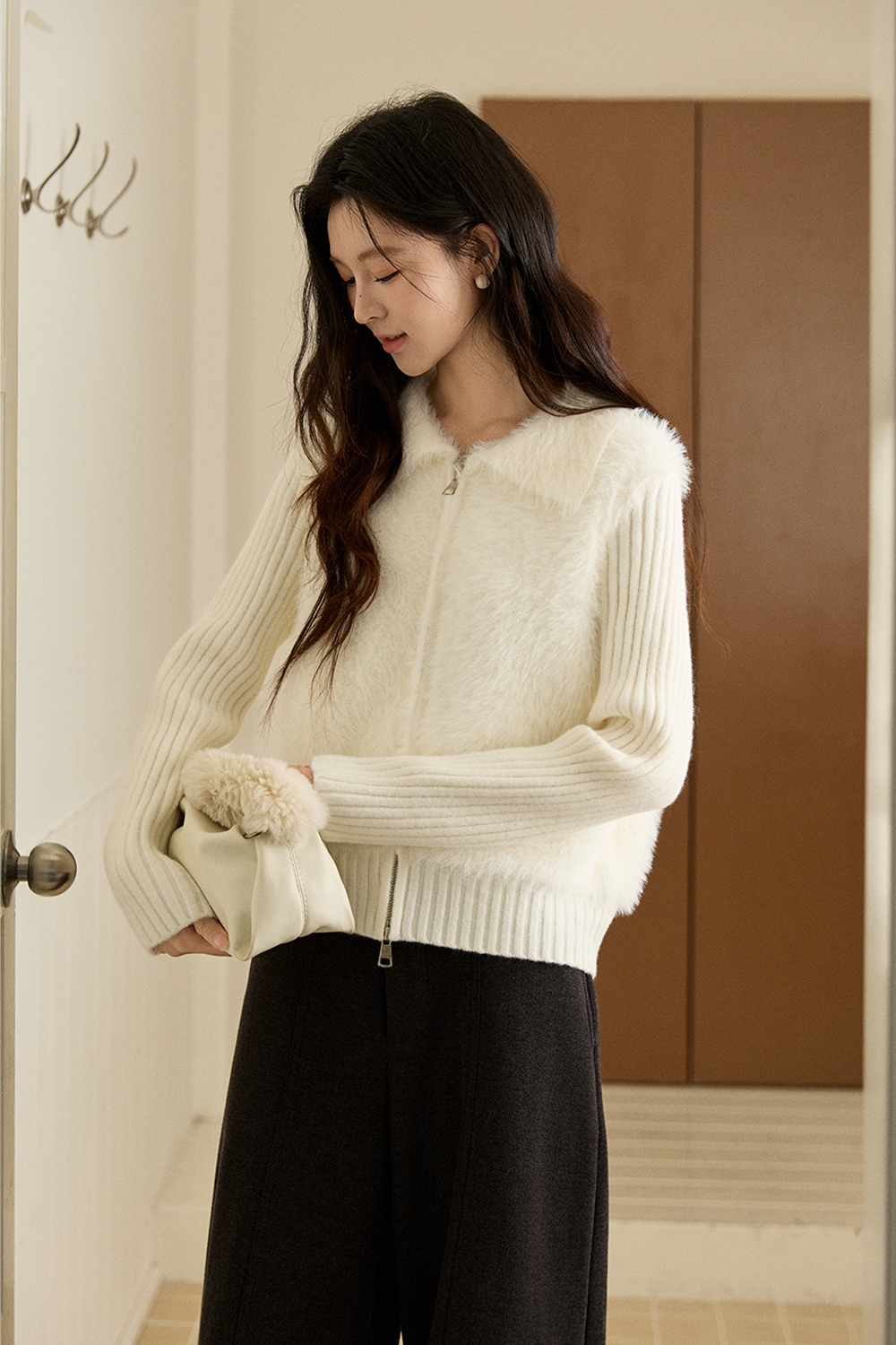 여성용 니트 셔츠