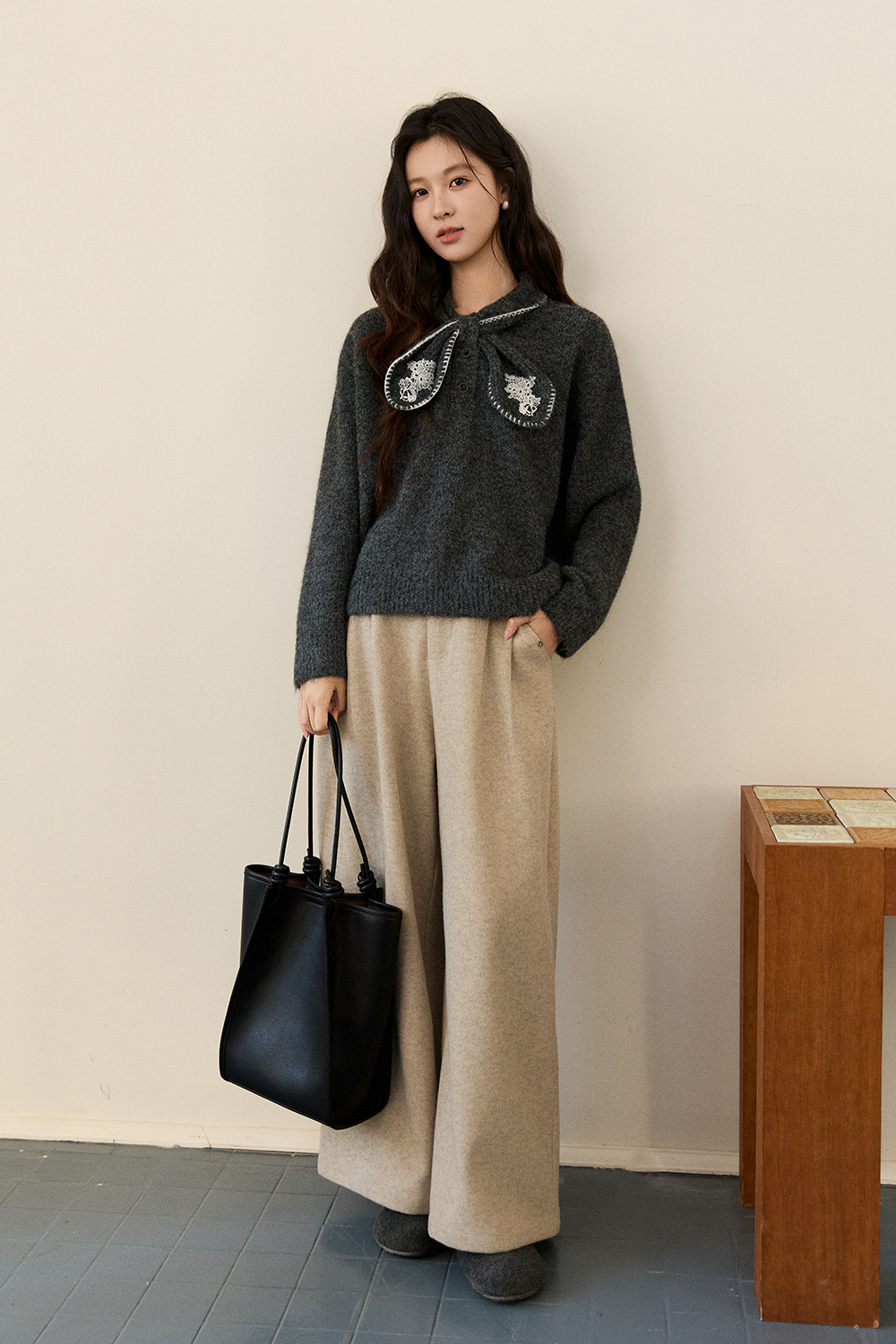 여성용 니트 셔츠