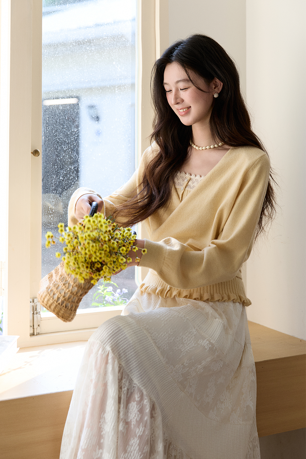 Set Kemeja Rajut untuk Wanita