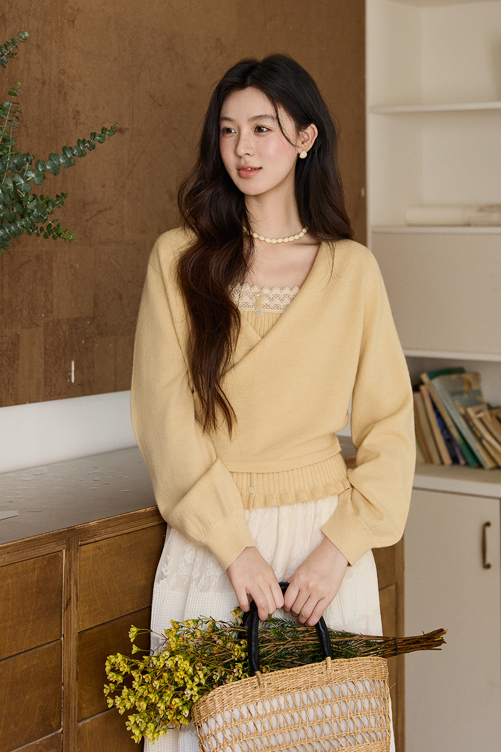 Knit Shirt Set for Women