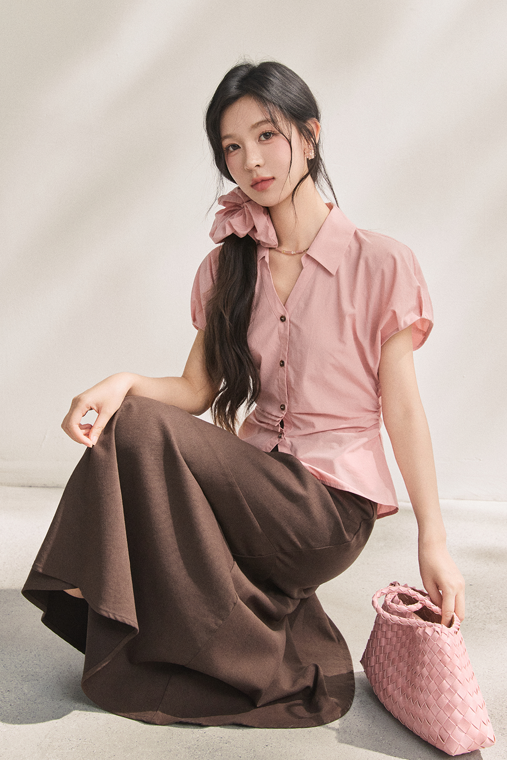 女性用シャツ＋ヘアゴム