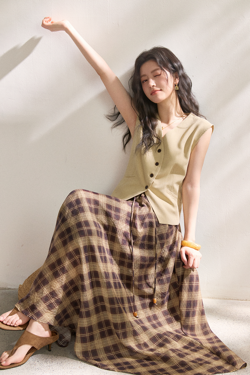 Vest and Skirt Set
