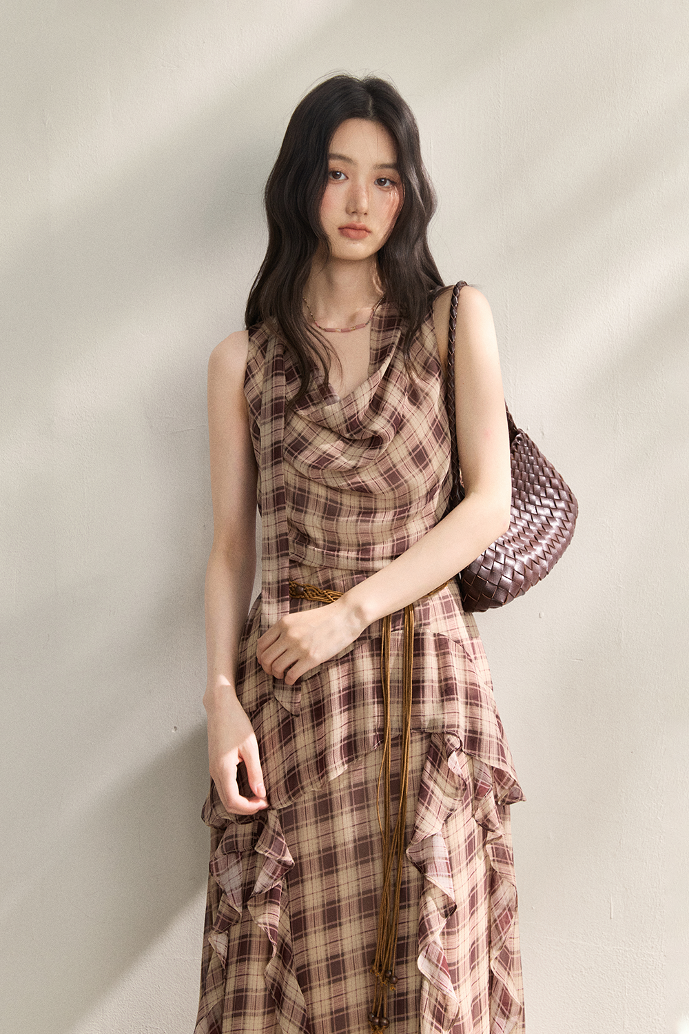 Maxi Dress+Belt for Women