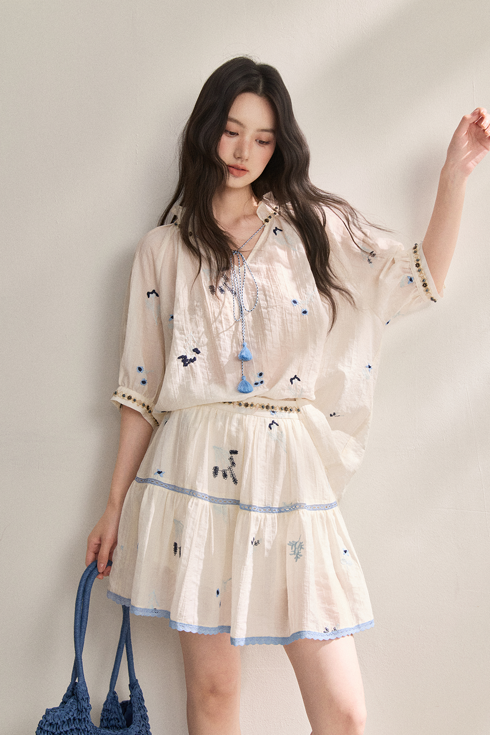 Blouse and Skirt Set