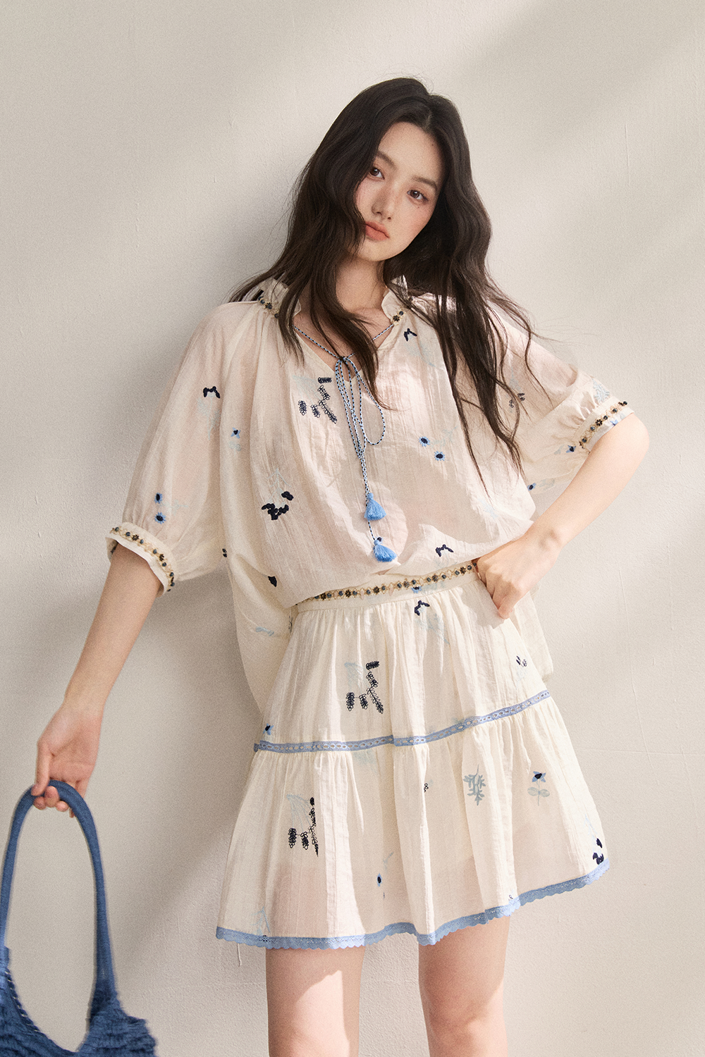 Blouse and Skirt Set