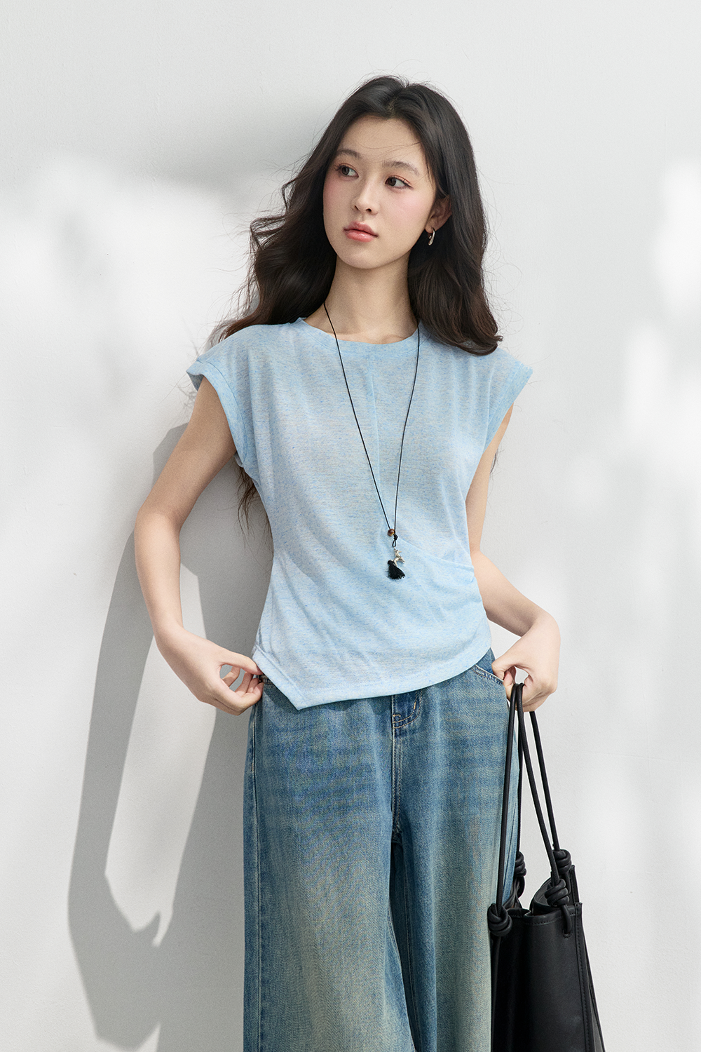 เสื้อยืด+สร้อยคอสำหรับผู้หญิง