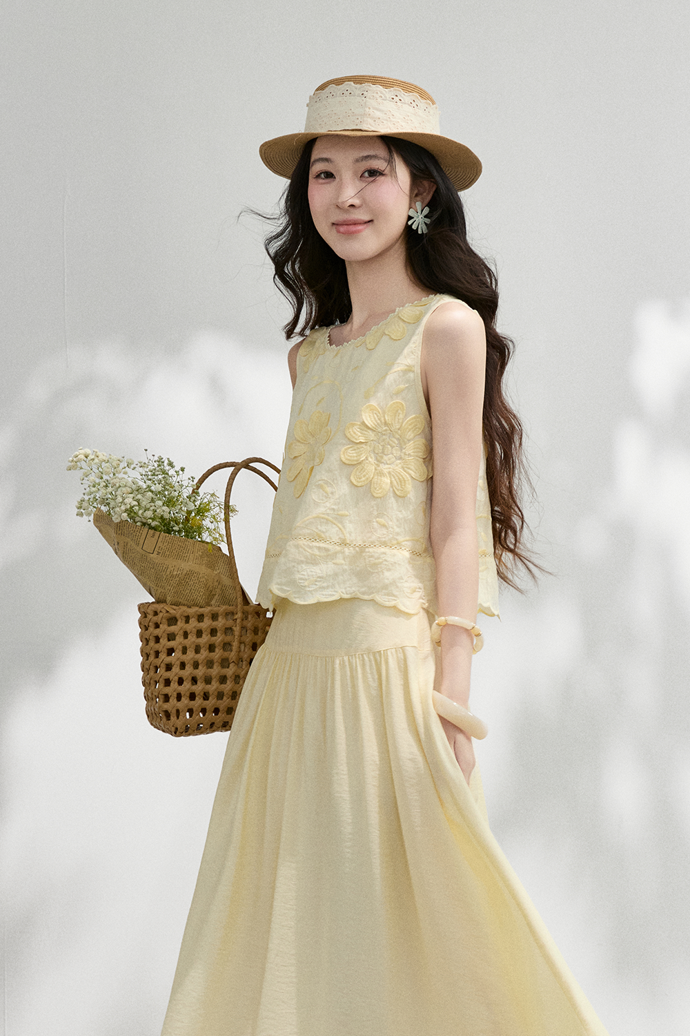Blouse and Skirt Set