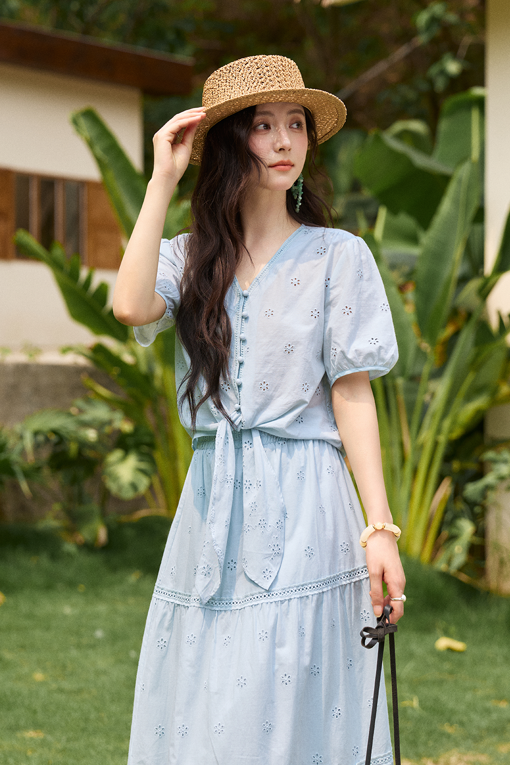 Blouse and Skirt Set
