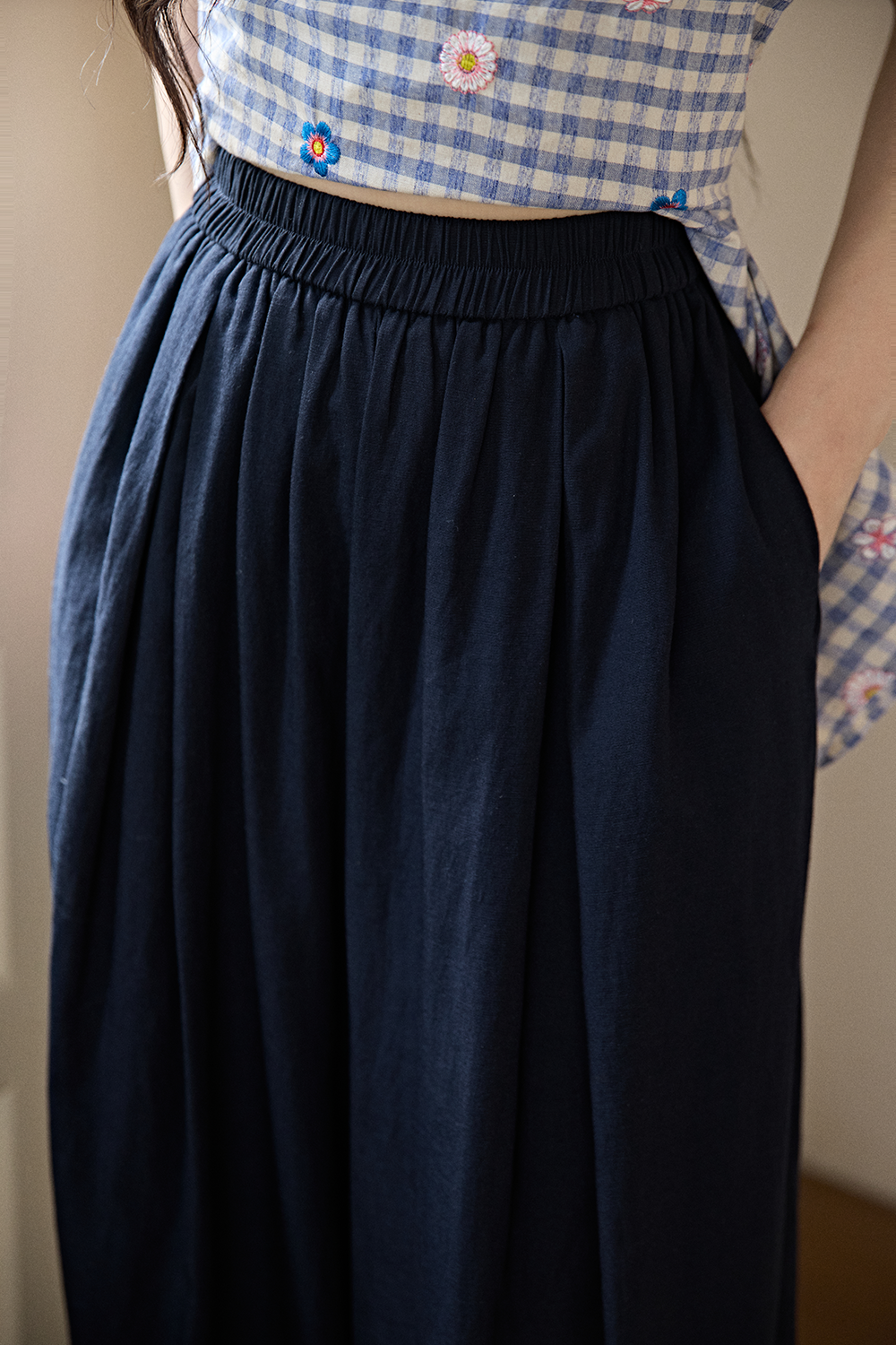 レディースワイドレッグパンツ