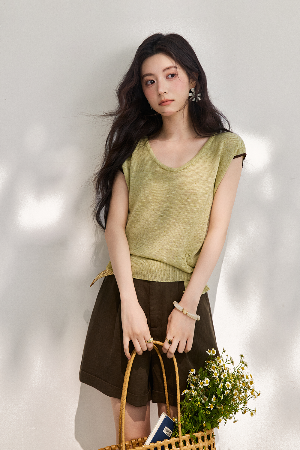 เสื้อยืดถักสำหรับผู้หญิง