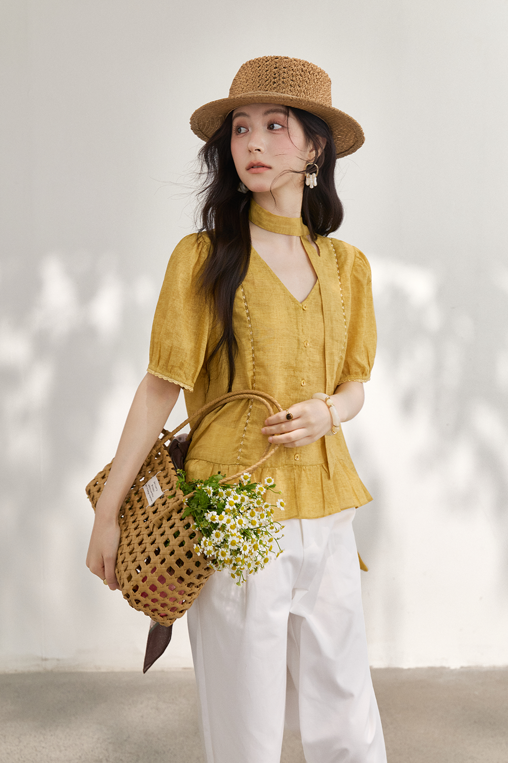 Blouses+Ribbon for Women