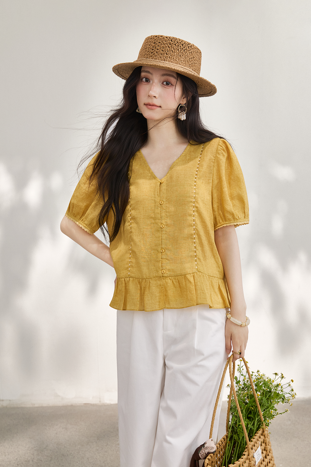 Blouses+Ribbon for Women