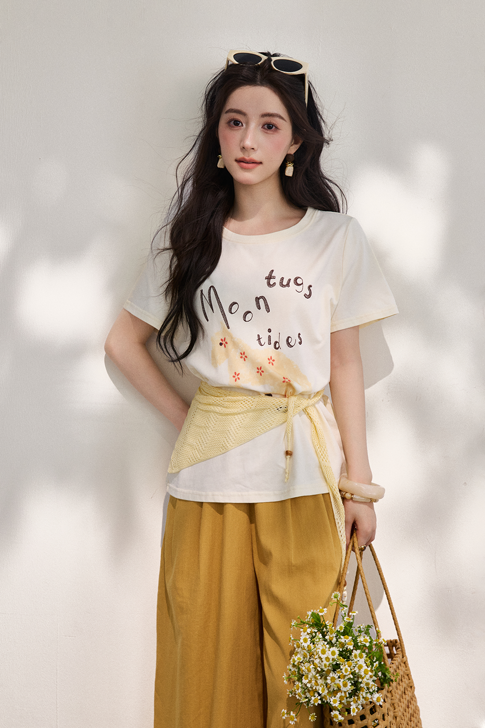 T-shirt+Shawl for Women