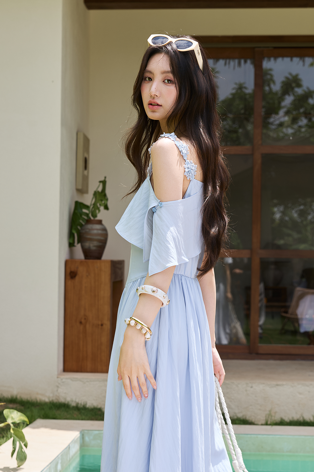 Maxi Dress+Shawl for Women