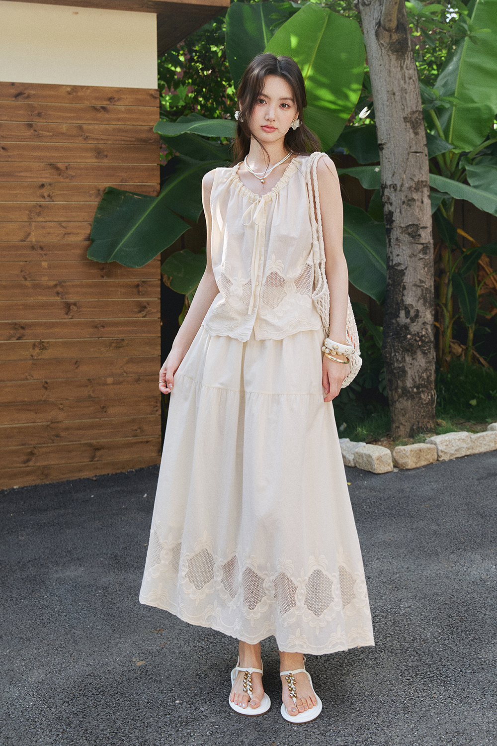 Blouse and Skirt Set