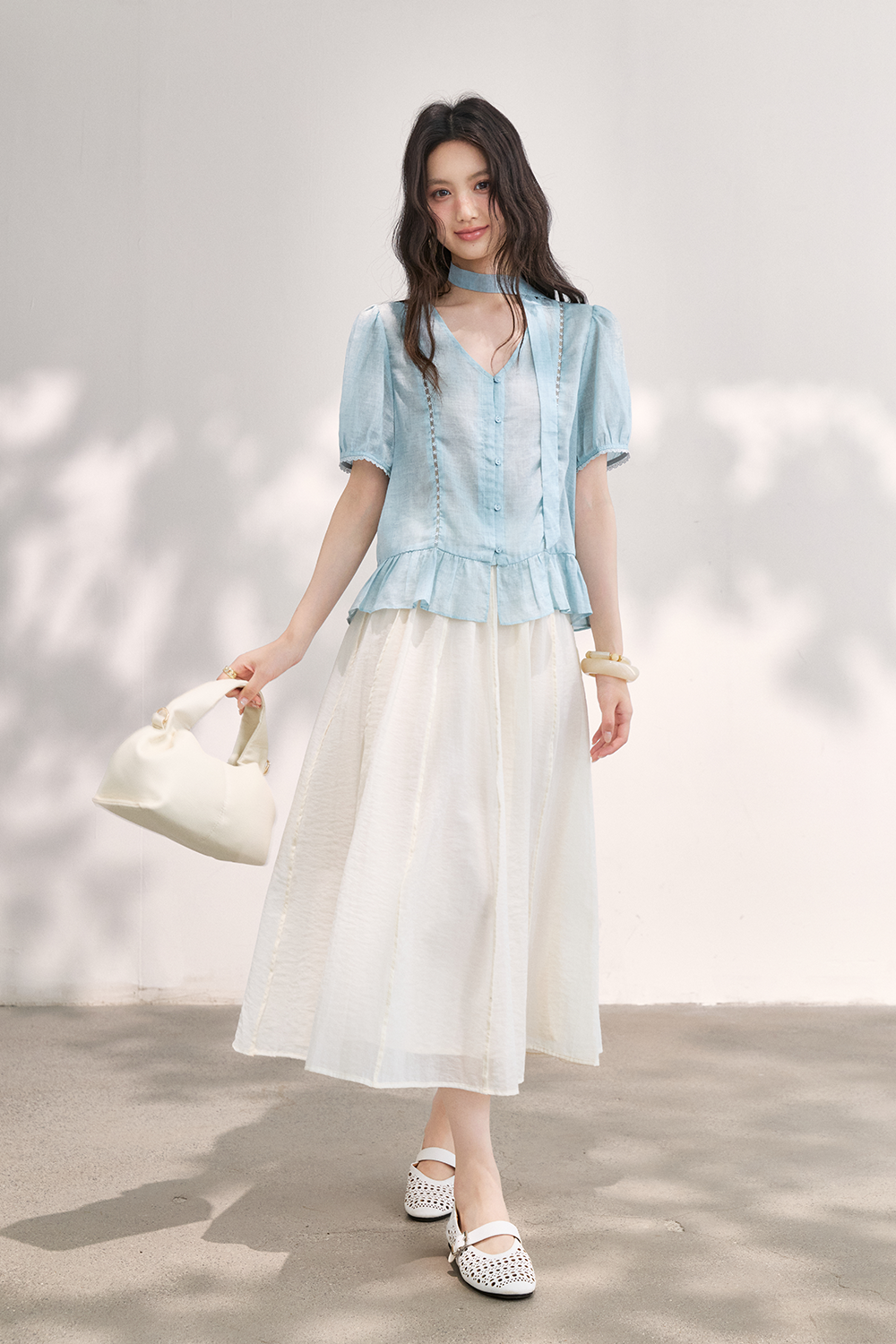 Blouses+Ribbon for Women