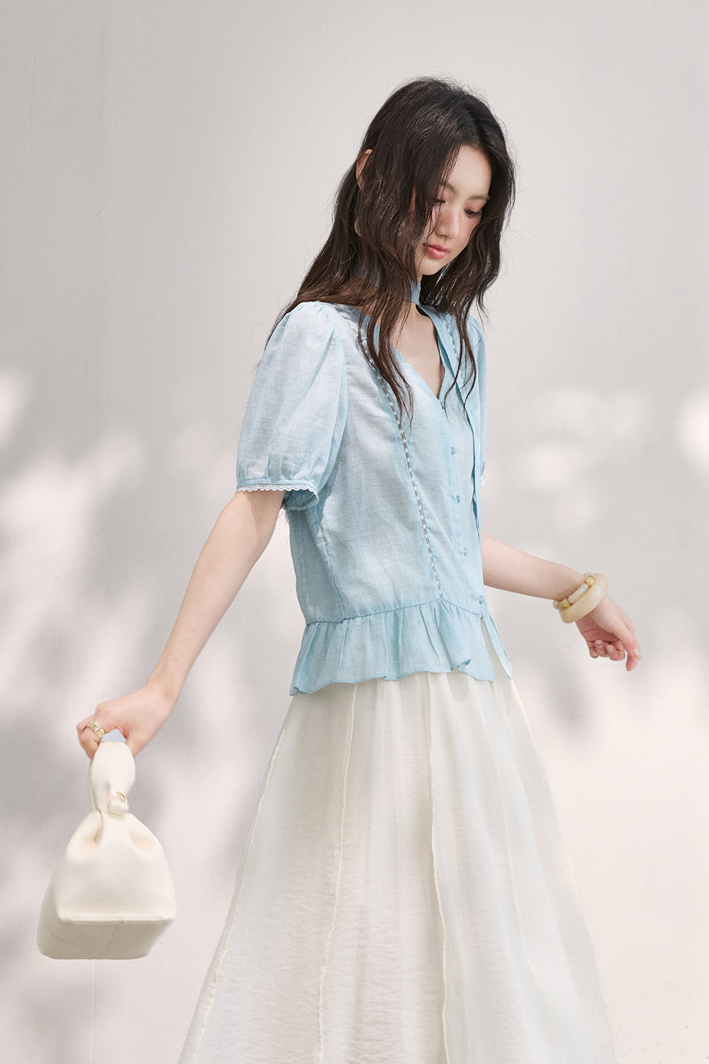 Blouses+Ribbon for Women