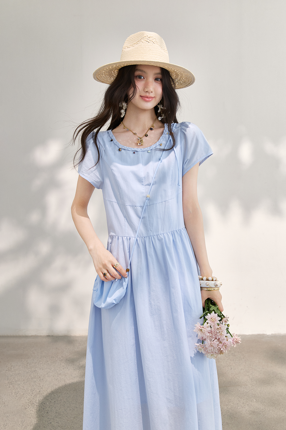 Maxi Dress+Bag for Women
