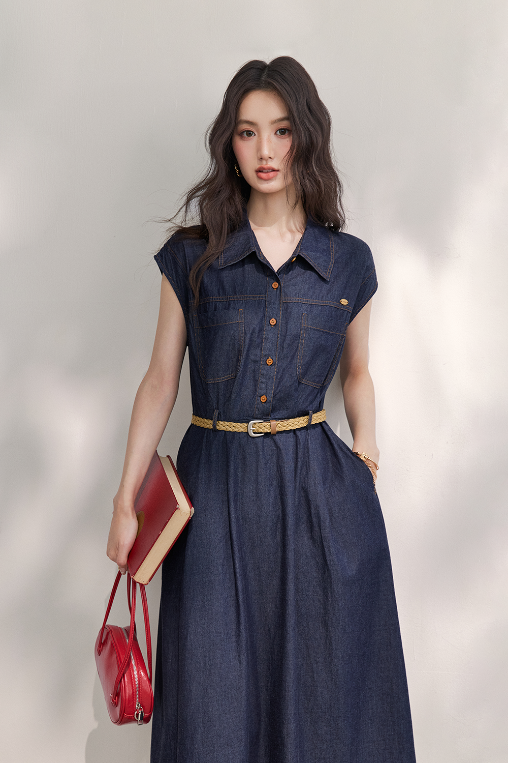 Maxi Dress+Belt for Women
