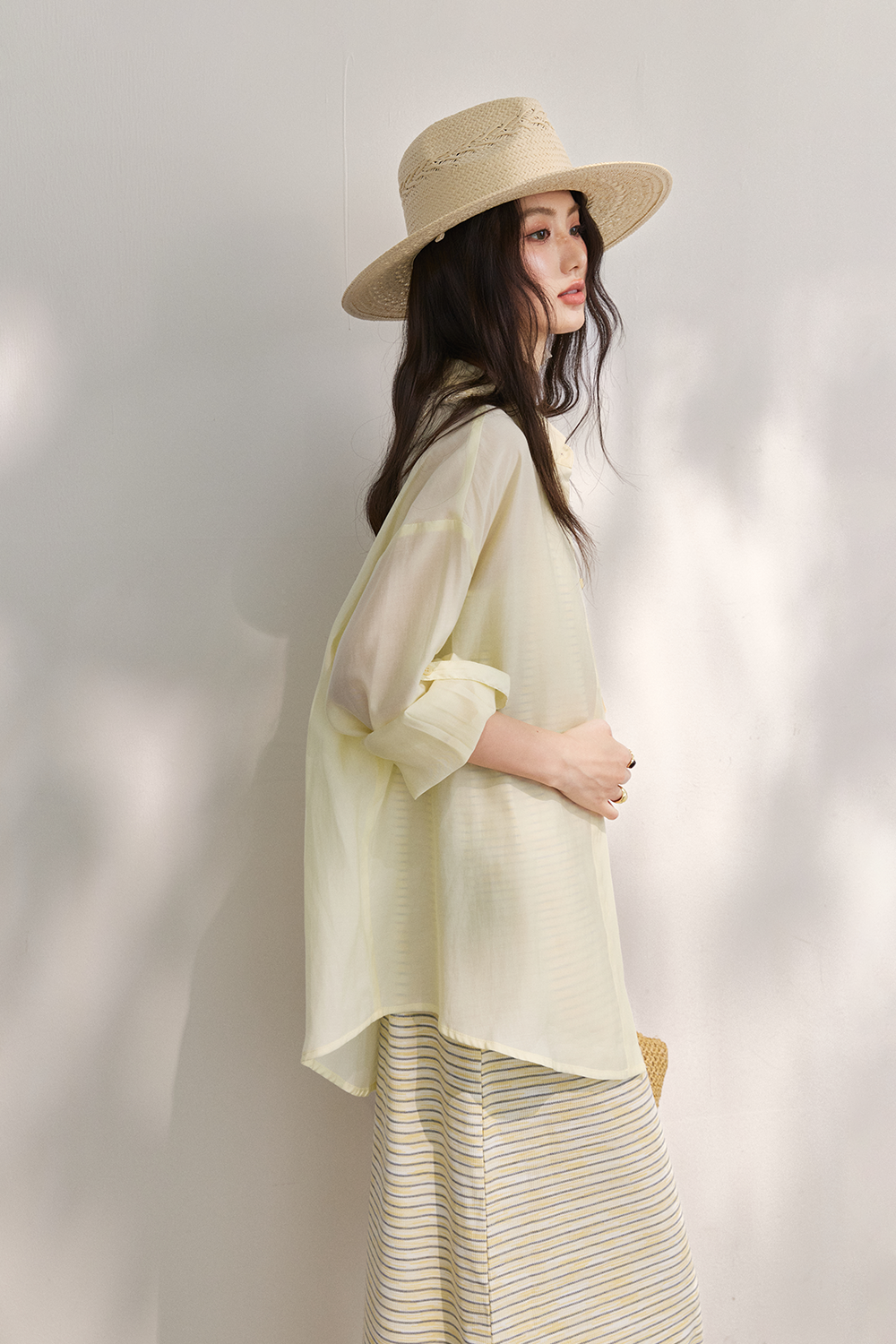 Spaghetti Strap Dress and Shirt Set