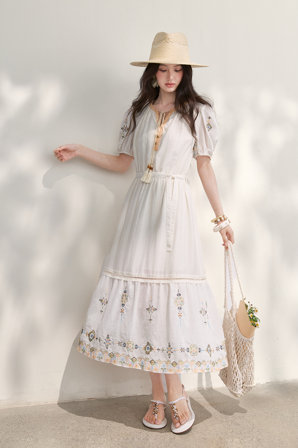 Maxi Dress+Belt for Women