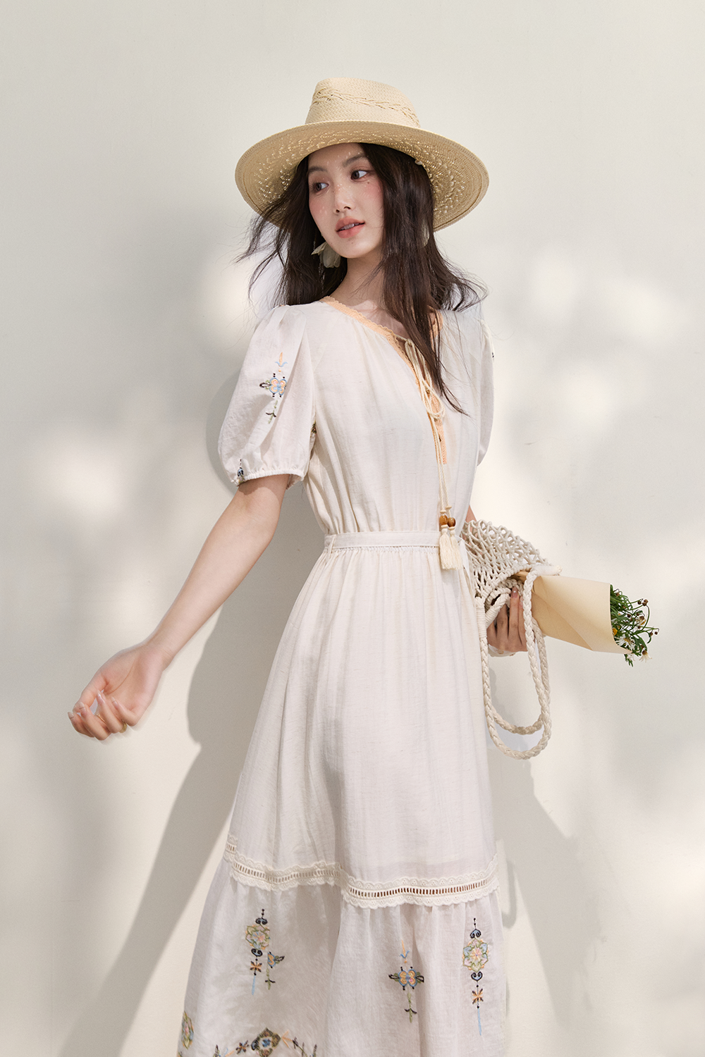 Maxi Dress+Belt for Women