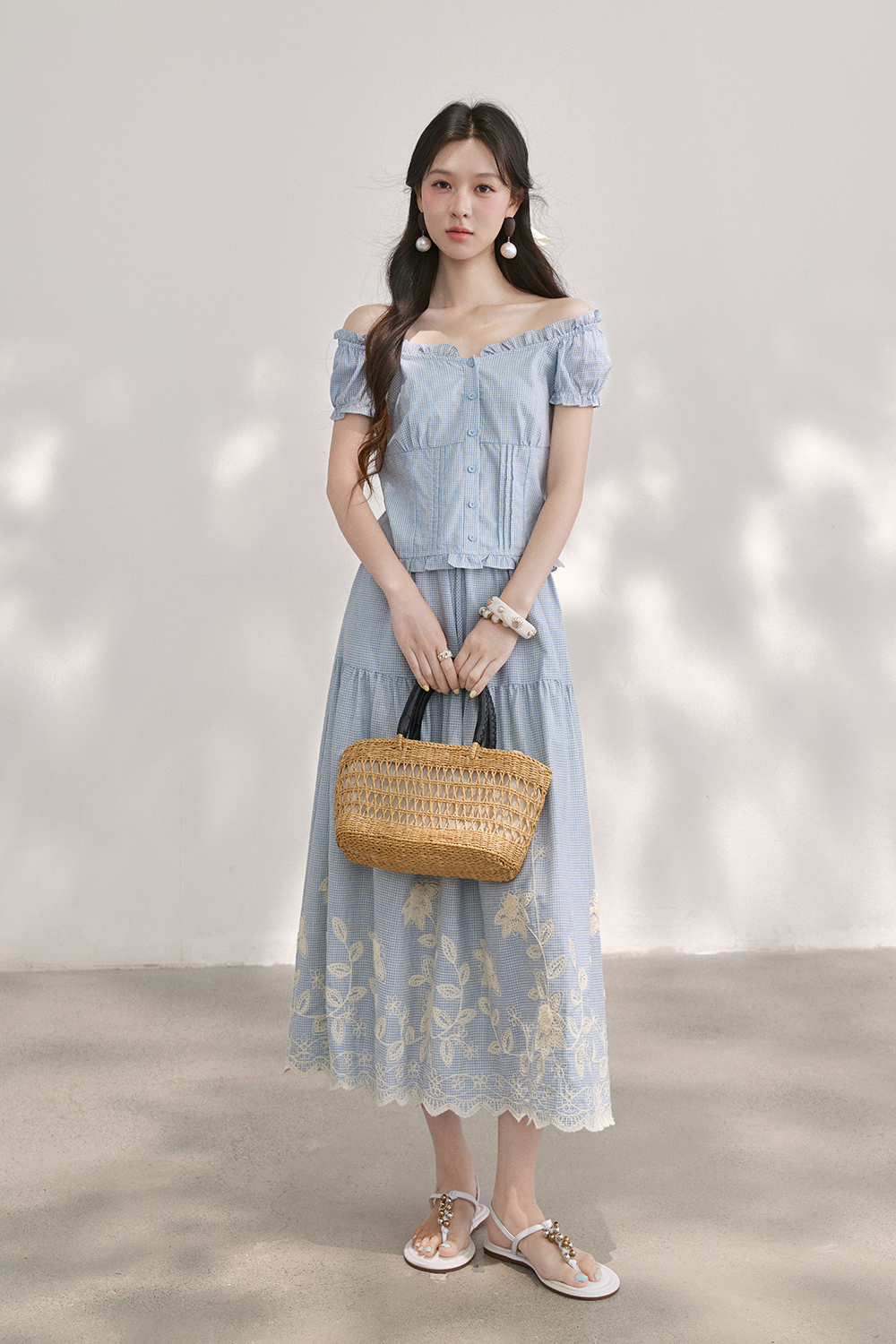 Blouse and Skirt Set