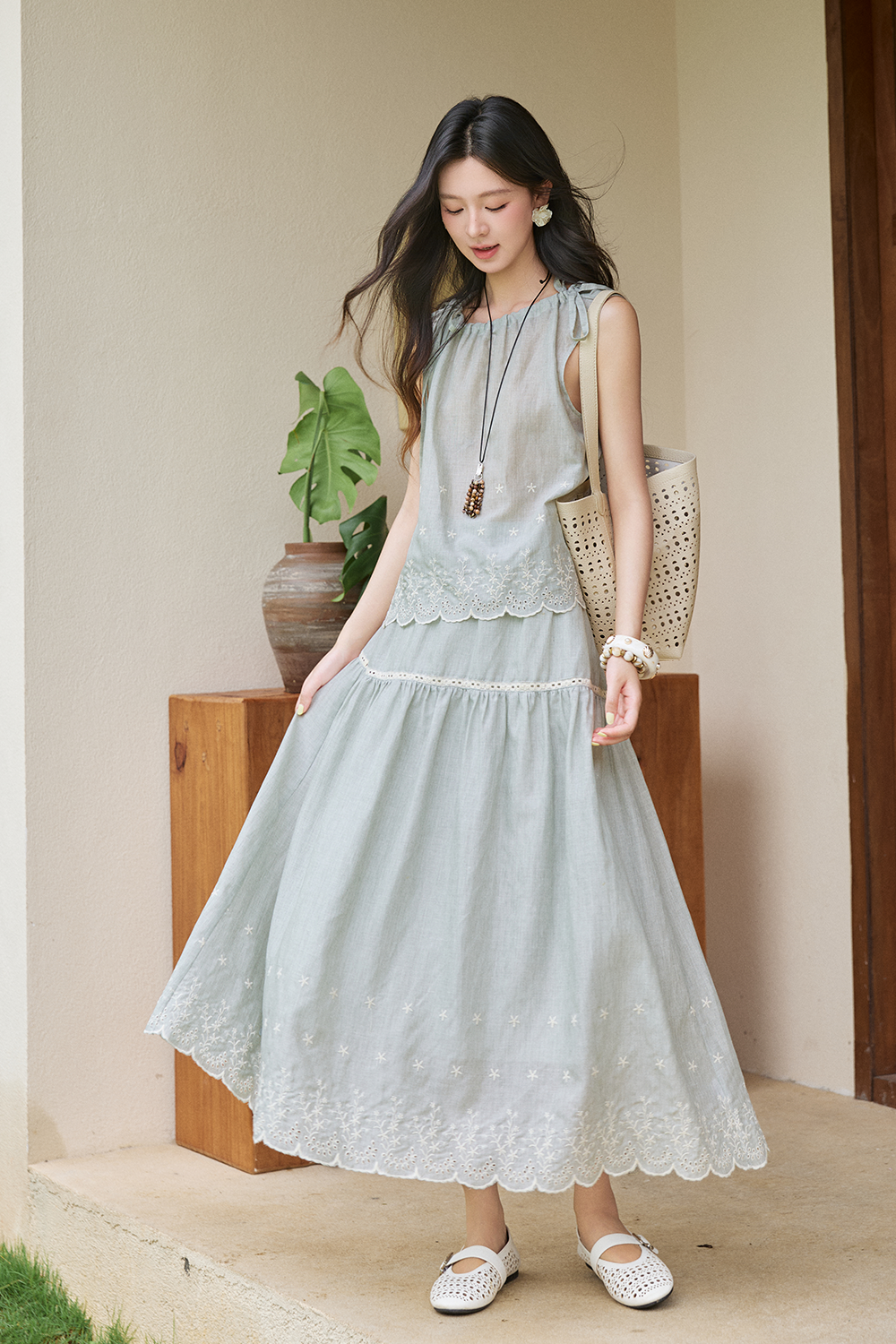 Blouse and Skirt Set