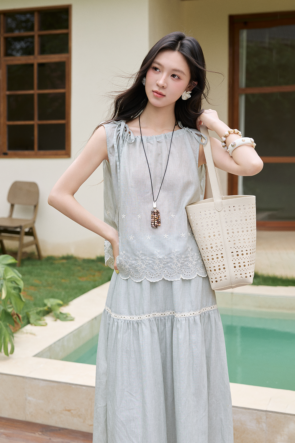 Blouse and Skirt Set