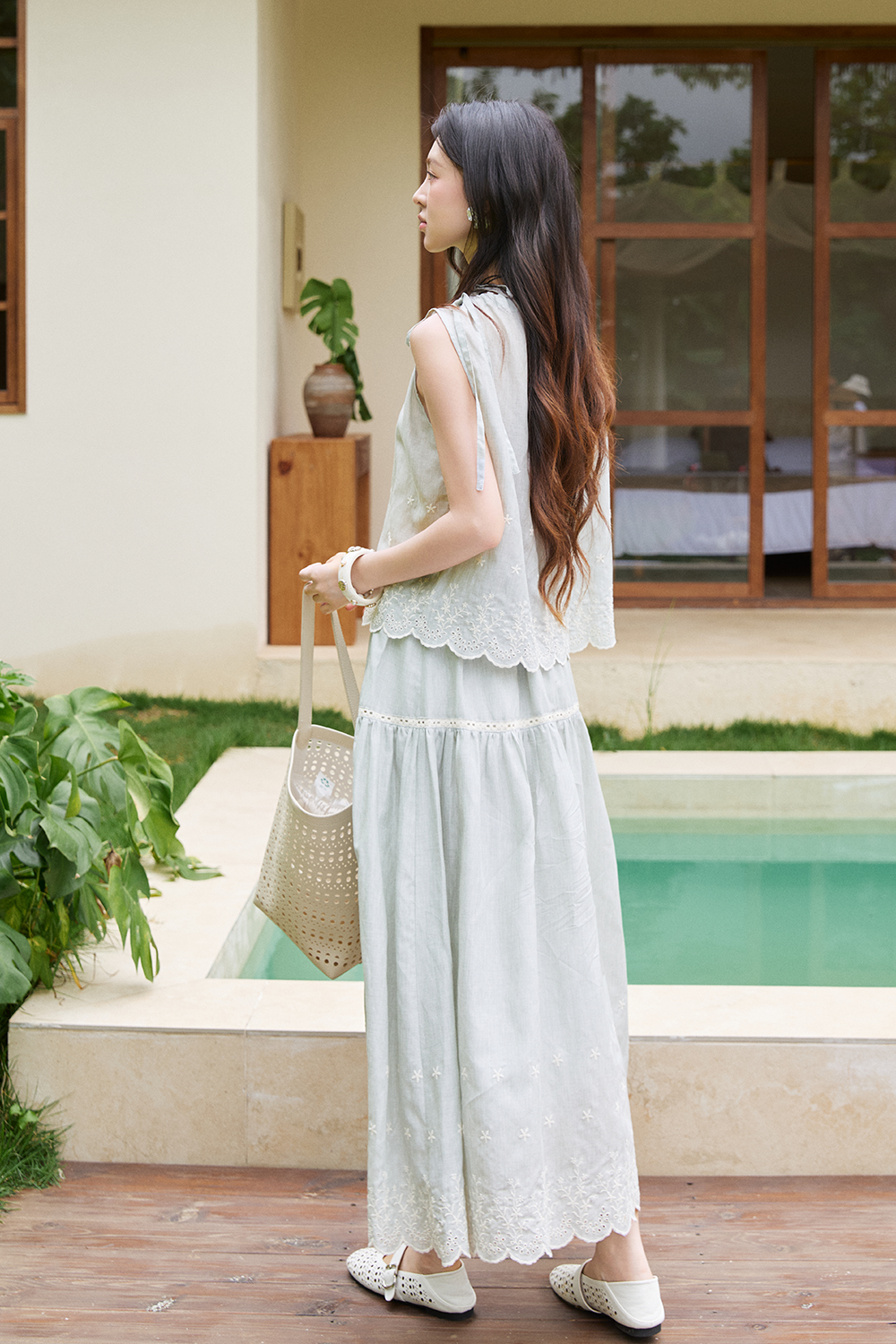 Blouse and Skirt Set