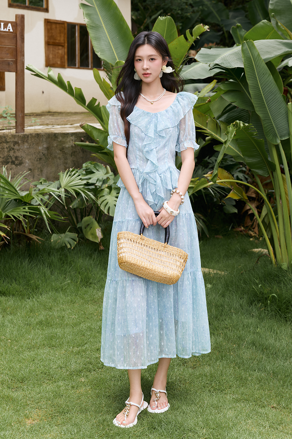 Blouse and Skirt Set