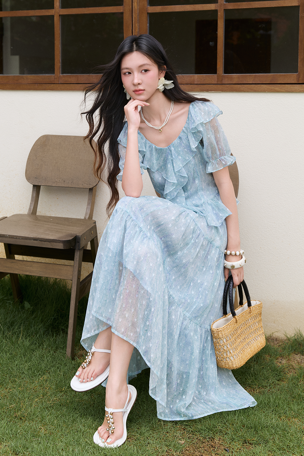 Blouse and Skirt Set