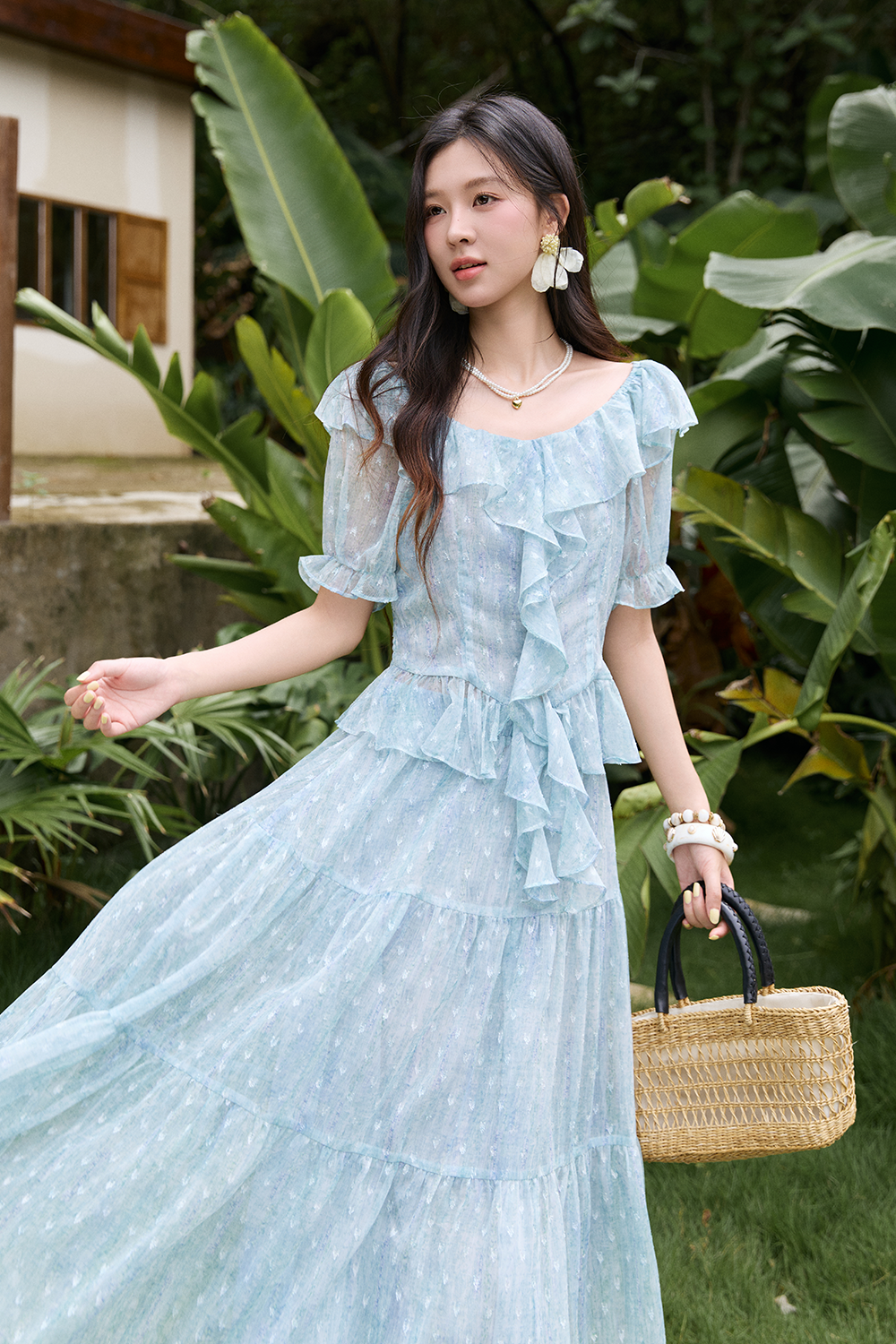 Blouse and Skirt Set