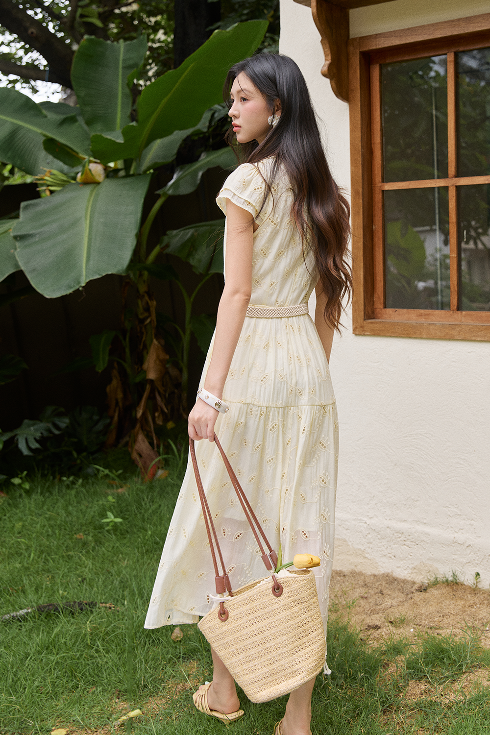 Maxi Dress+Belt for Women