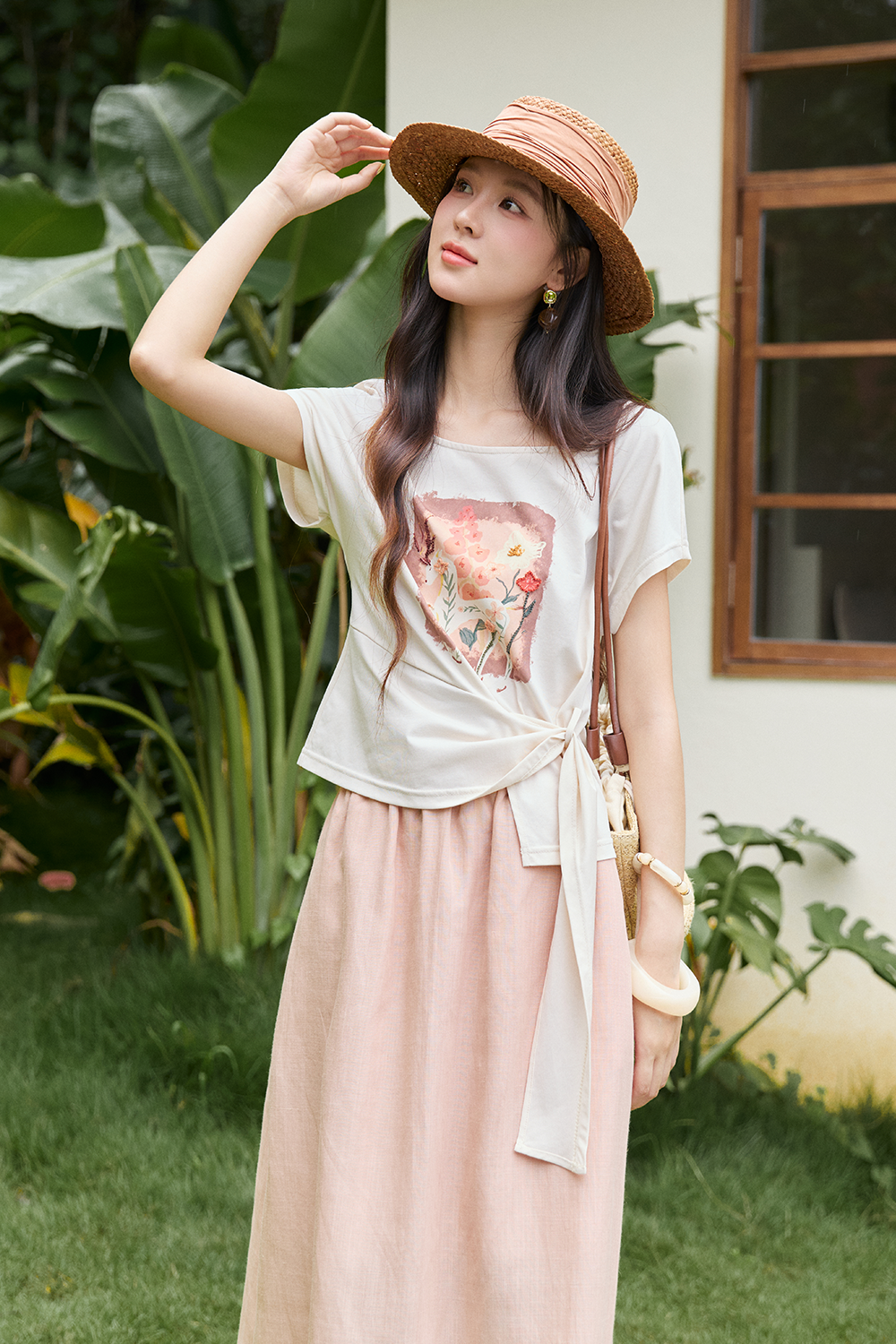 T-shirt and Skirt Set