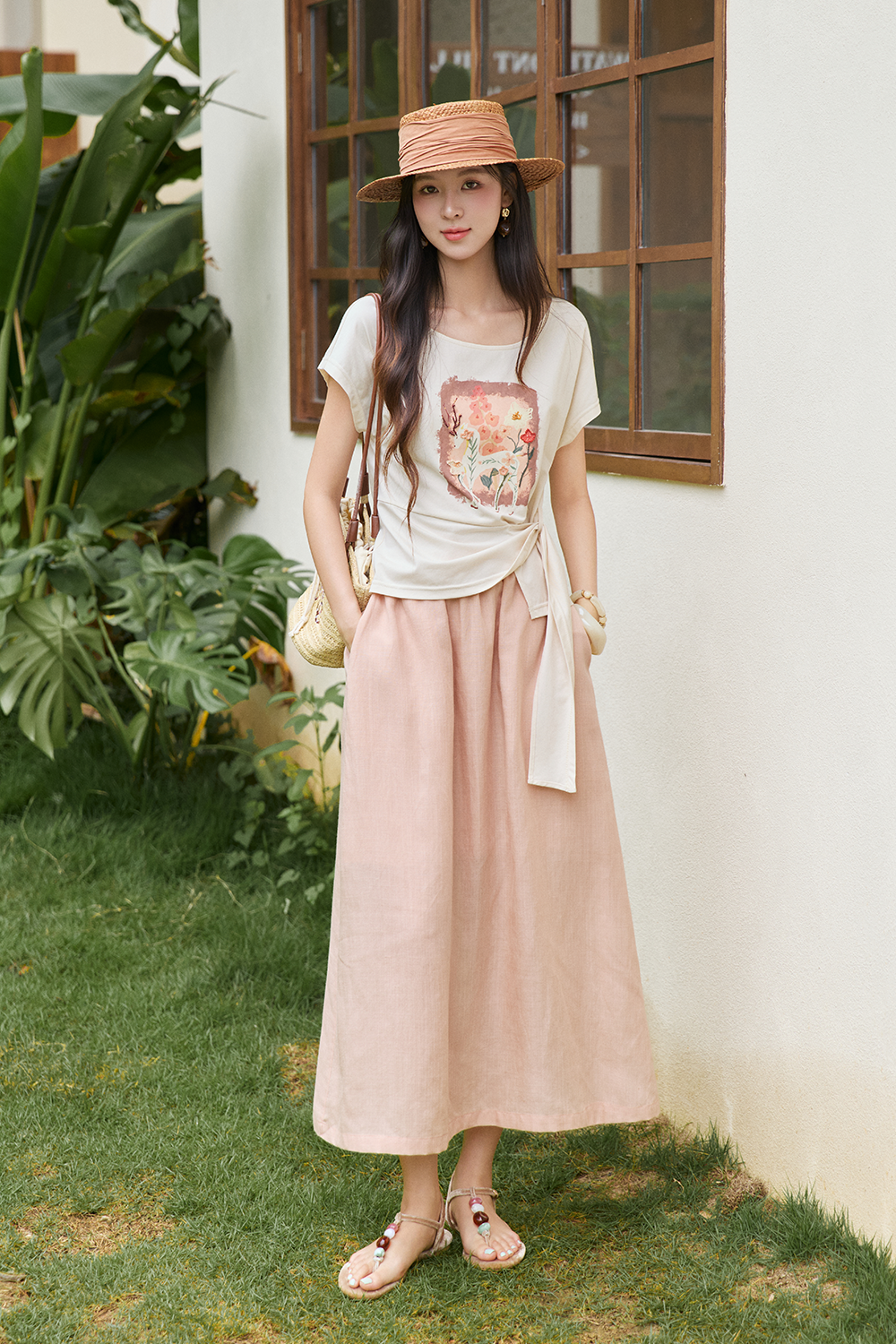 T-shirt and Skirt Set